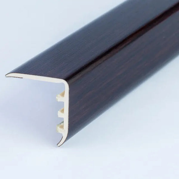 30 x 30mm Wood Effect UPVC Stair Nosing – Trim for Laminate and Wooden Step Edges