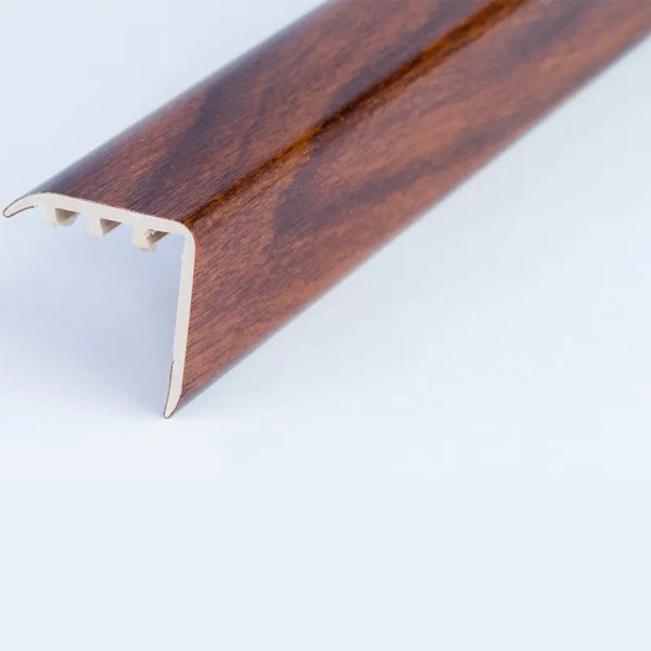 30 x 30mm Durable UPVC Stair Nosing Trim – Wood Effect Edge Protector for Steps