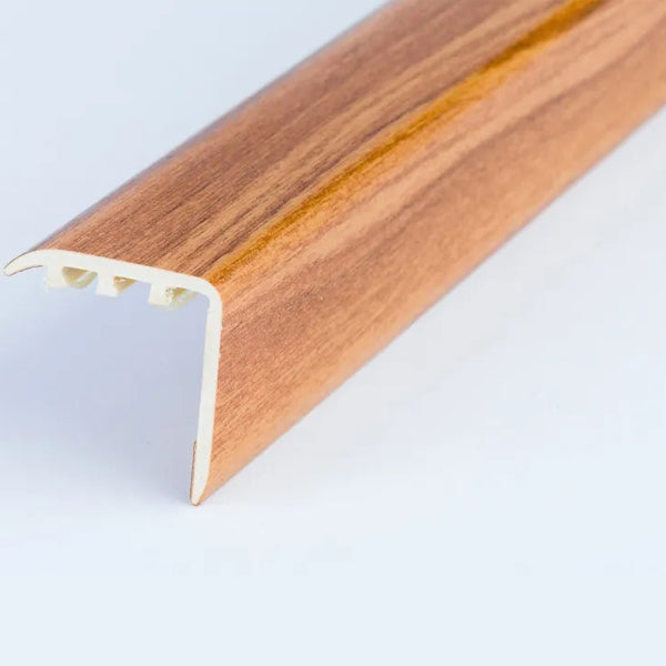 30 x 30mm Durable UPVC Stair Nosing Trim – Wood Effect Edge Protector for Steps