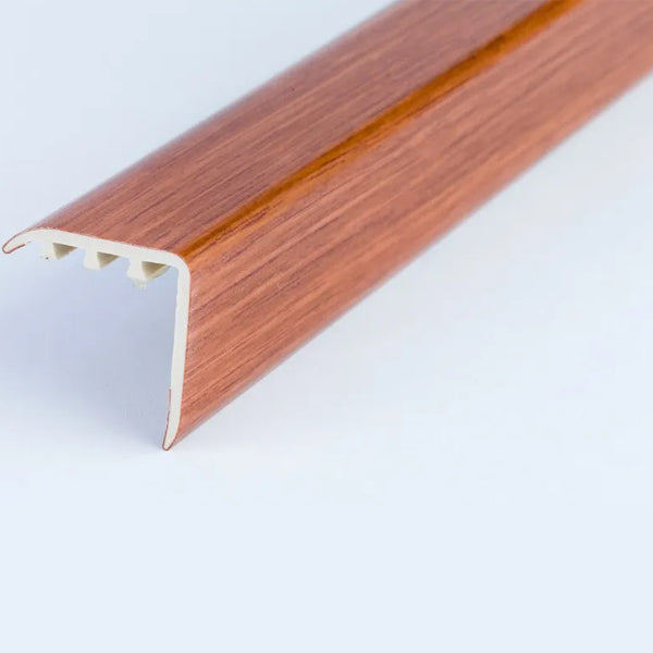 30 x 30mm Durable UPVC Stair Nosing Trim – Wood Effect Edge Protector for Steps