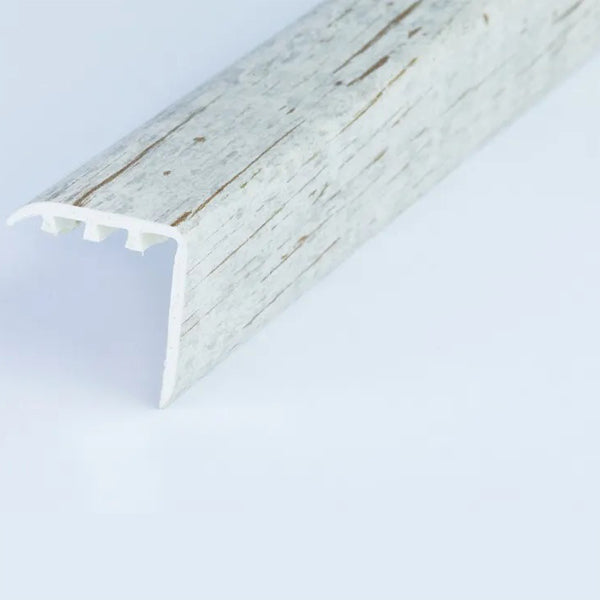 30 x 30mm Durable UPVC Stair Nosing Trim – Wood Effect Edge Protector for Steps