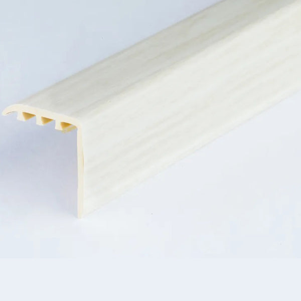 30 x 30mm Durable UPVC Stair Nosing Trim – Wood Effect Edge Protector for Steps