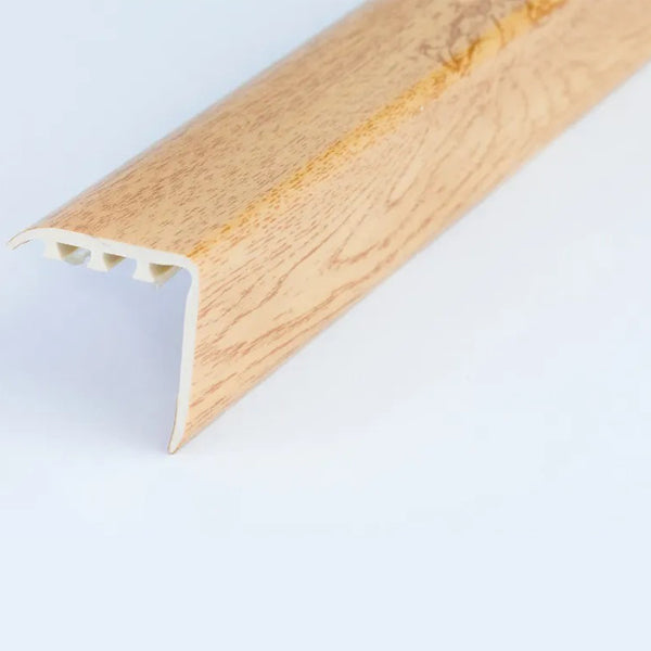 30 x 30mm Durable UPVC Stair Nosing Trim – Wood Effect Edge Protector for Steps