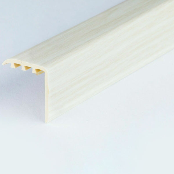 45 x 22mm Durable Wood Effect UPVC Stair Nosing – Edge Trim for Laminate and Wooden Steps