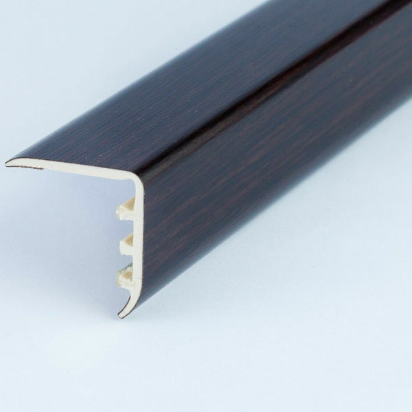 45 x 22mm Durable Wood Effect UPVC Stair Nosing – Edge Trim for Laminate and Wooden Steps