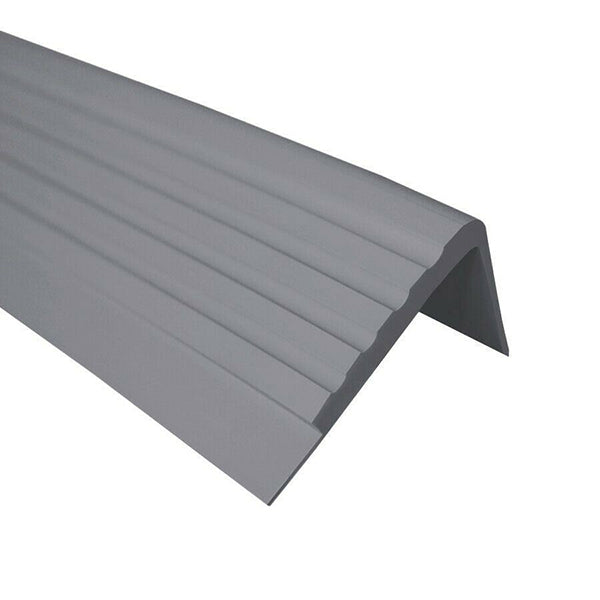 50 x 45mm PVC Rubber Stair Edge Protector – Anti Slip Stair Nosing Trim