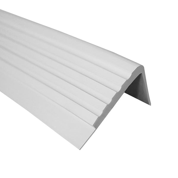 50 x 45mm PVC Rubber Stair Edge Protector – Anti Slip Stair Nosing Trim