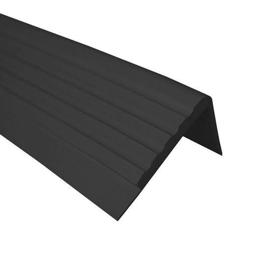 50 x 45mm PVC Rubber Stair Edge Protector – Anti Slip Stair Nosing Trim