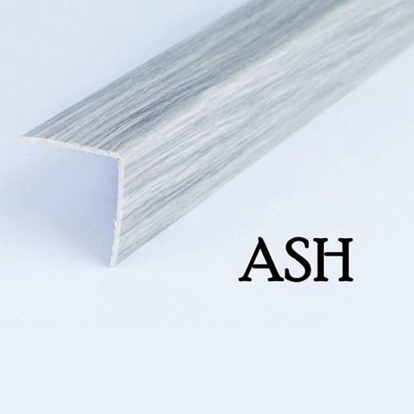1m Wood Effect PVC Angle Trim – 90° Corner Protector for Walls & Edges