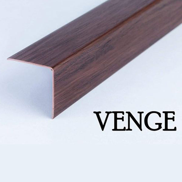 1m Wood Effect PVC Angle Trim – 90° Corner Protector for Walls & Edges
