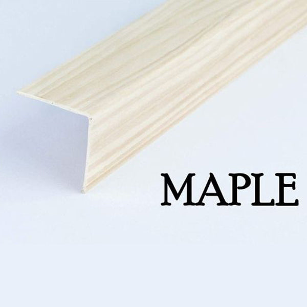 1m Wood Effect PVC Angle Trim – 90° Corner Protector for Walls & Edges