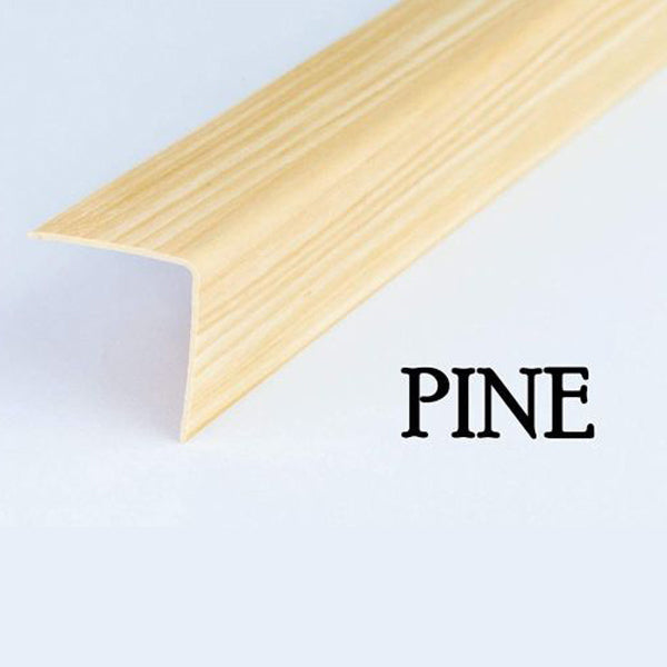 1m Wood Effect PVC Angle Trim – 90° Corner Protector for Walls & Edges