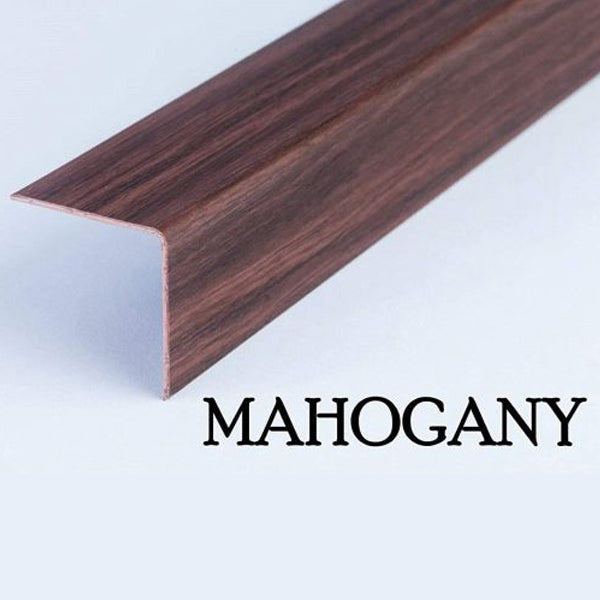 1m Wood Effect PVC Angle Trim – 90° Corner Protector for Walls & Edges