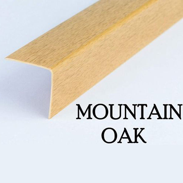 1m Wood Effect PVC Angle Trim – 90° Corner Protector for Walls & Edges