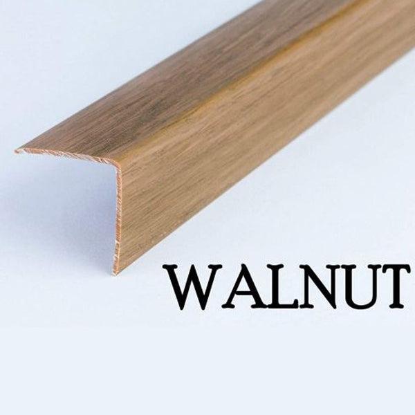 1m Wood Effect PVC Angle Trim – 90° Corner Protector for Walls & Edges