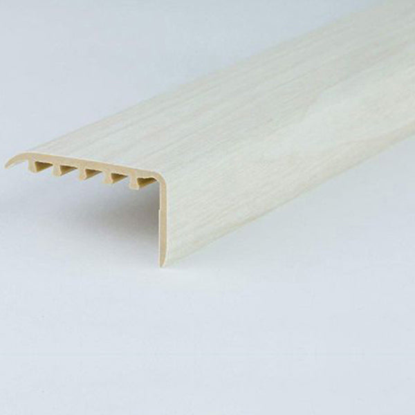 45 x 22mm Wood Effect UPVC Stair Nosing – Trim for Protecting Laminate and Wooden Edges