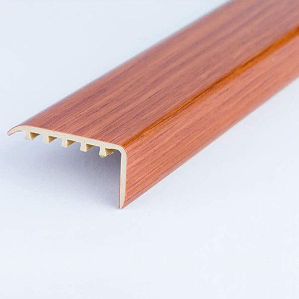 45 x 22mm Wood Effect UPVC Stair Nosing – Trim for Protecting Laminate and Wooden Edges