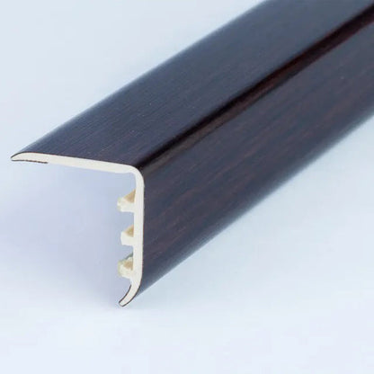 30 x 30mm Wood Effect UPVC Stair Nosing – Trim for Laminate and Wooden Step Edges