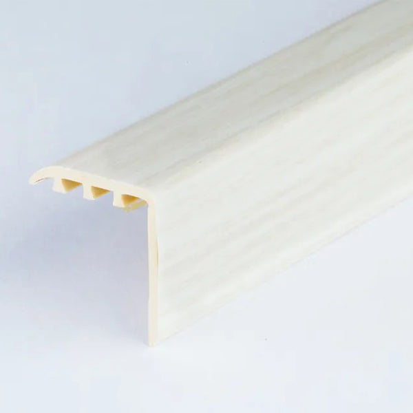 30 x 30mm Wood Effect UPVC Stair Nosing – Trim for Laminate and Wooden Step Edges