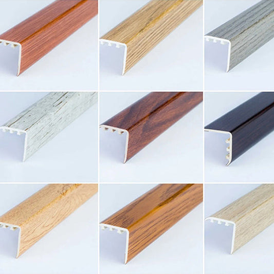 30 x 30mm Wood Effect UPVC Stair Nosing – Trim for Laminate and Wooden Step Edges
