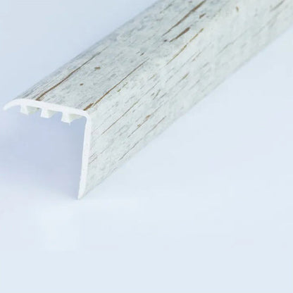 30 x 30mm Durable UPVC Stair Nosing Trim – Wood Effect Edge Protector for Steps