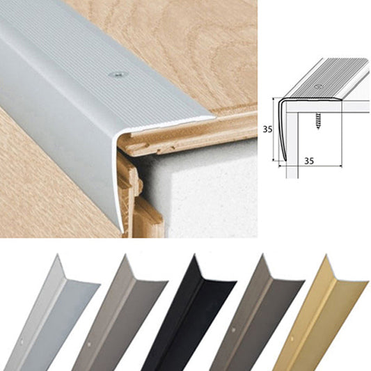 35 x 35mm Heavy Duty Anodised Aluminium Stair Nosing – Slip Resistant Edge Trim for Step Protection