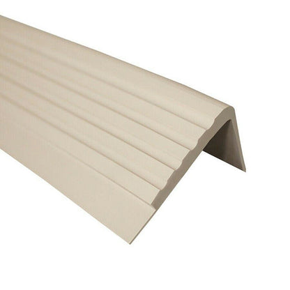 50 x 45mm PVC Rubber Stair Edge Protector – Anti Slip Stair Nosing Trim