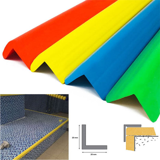 PVC 90° Wall Corner Protector – Colored Edge Trim for Corners & Surface Protection