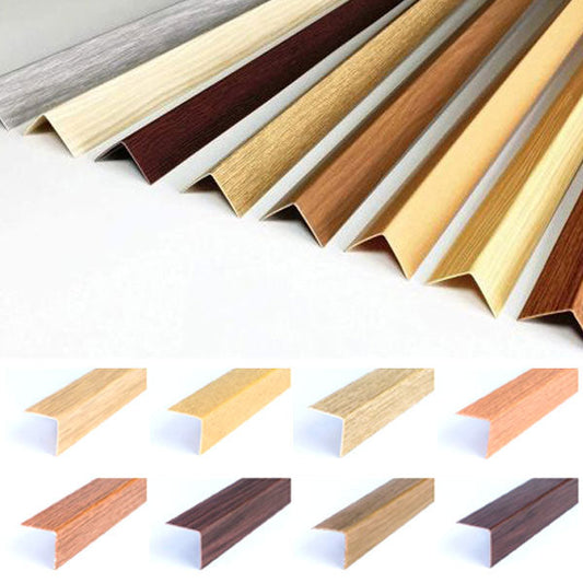 1m Wood Effect PVC Angle Trim – 90° Corner Protector for Walls & Edges