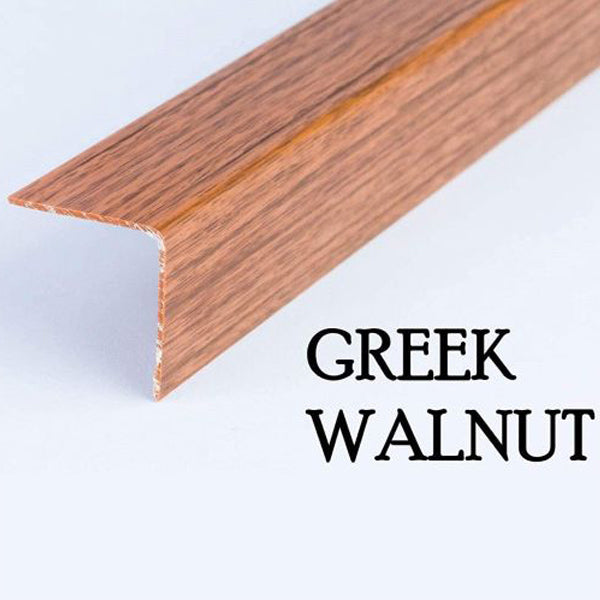 1m Wood Effect PVC Angle Trim – 90° Corner Protector for Walls & Edges