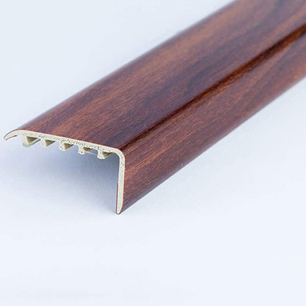 45 x 22mm Wood Effect UPVC Stair Nosing – Trim for Protecting Laminate and Wooden Edges